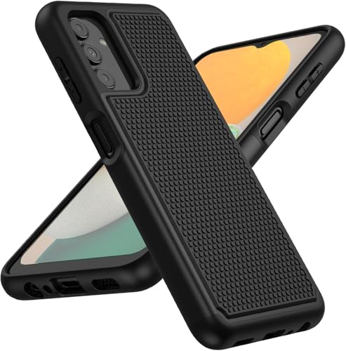 BNIUT for Galaxy A13-5G Phone Case: Dual Layer Samsung A13 5G Cover Black | Non Slip Matte Textured Protective Cases, Military Grade Shockproof Drop Protection, for Daily Use, Black - color: Black, size: For Samsung A13