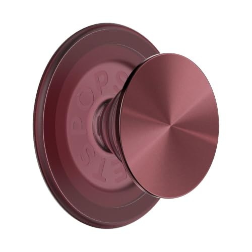 PopSockets Phone Grip for MagSafe, Magnetic Holder- Radial Oxblood - color: Alum Radial Oxblood, style: MagSafe