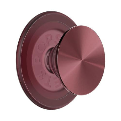 PopSockets Phone Grip for MagSafe, Magnetic Holder- Radial Oxblood - color: Alum Radial Oxblood, style: MagSafe