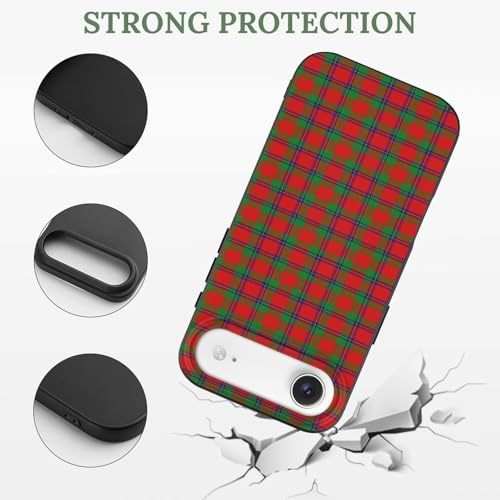 Scottish Clan Sinclair Tartan PlaidAnti-Yellowing Soft TPU Phone Case for iPhone 17, Shockproof and Scratch-Resistant Case - color: black-style-57