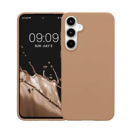 kwmobile Case Compatible with Samsung Galaxy A55 5G Case - Soft Slim Protective TPU Silicone Cover - Cappuccino - color: Cappuccino, size: Galaxy A55 5G