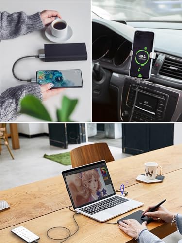 CableCreation USB C to USB C Cable 2-Pack 0.5FT, Type C Fast Charging Cable - size: 0.5FT 2-Pack, style: C to C