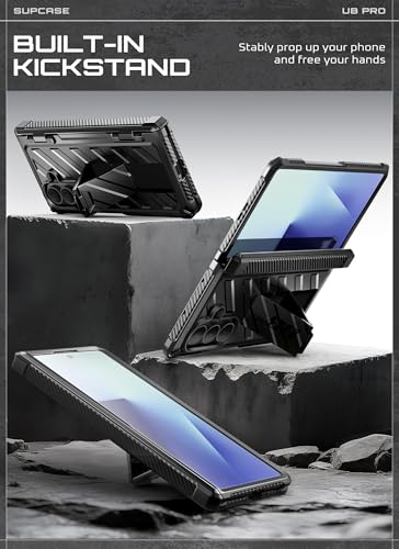 SUPCASE for Samsung Galaxy Z Fold 7 Case with Built-in Kickstand, Black - color: Black