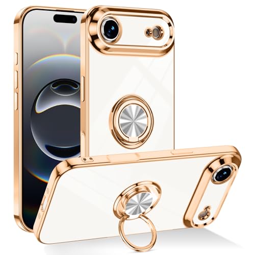 Dinick White for iPhone Air Case with Ring Holder Kickstand - color: White, size: 6.5'' iPhone Air
