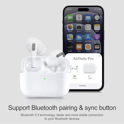CCAN Wireless Charging Case Compatible with Air Pod Pro 2nd & 1st Generation, Air Pod Pro 2 1 Charger Case Replacement with Bluetooth Pairing Sync Button
