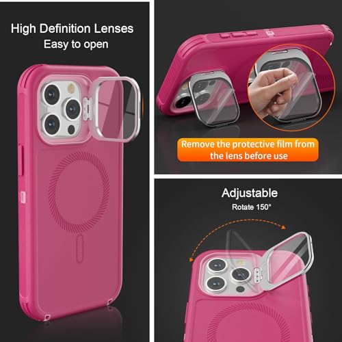 Follaroma for iPhone 16 Pro Case,Magnetic,Heavy Duty Case,6.3'', Hot-Pink - color: Hot-pink, size: iPhone 16 Pro 6.3''