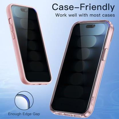 JETech Privacy Screen Protector for iPhone 15, 2-Pack - size: iPhone 15