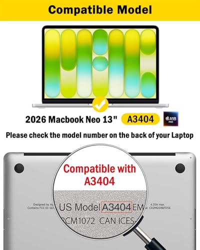 F FORITO 360° Privacy Screen Protector Compatible with 2026 MacBook Neo 13 inch A18 Pro Chip A3404 - Anti Blue Light Anti Glare and Scratch Resistant Laptop Privacy Screen Shield - size: for MacBook Neo 13"(2026, A18 Pro)