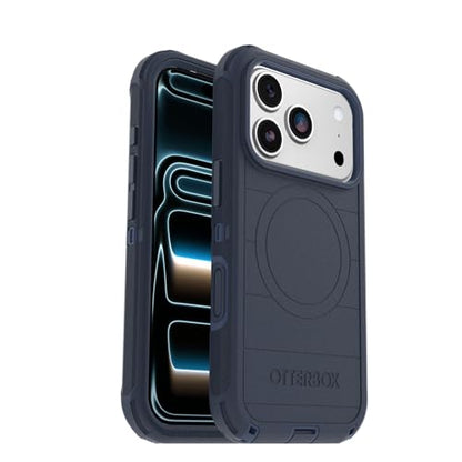 OtterBox iPhone 17 Pro Defender Pro Series Case - Blue Sentiment | Tough, Rugged & Durable iPhone Case, Snaps on MagSafe, Multi-Layer, Impact Absorbing iPhone Case - color: Blue Sentiment, style: iPhone 17 Pro