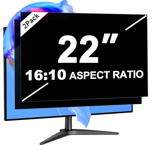 22 Inch Privacy Screen for Computer Monitor 16:10 Aspect Ratio - size: For Laptop 22 Inch 16:10-2Pack