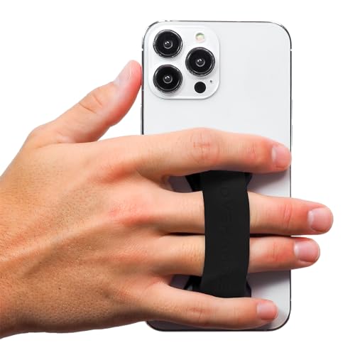 LOVEHANDLE PRO Phone Grip + Kickstand - Black Silicone