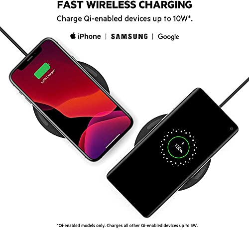 Belkin 10W Wireless Charging Pad, Qi Charger for iPhone, Galaxy - style: 10W 1-pack (OLD Version)
