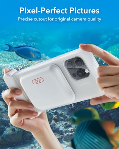 ESR Waterproof Phone Pouch for iPhone 15 Pro Max /14 Pro Max, Clear | Underwater Touch Sensitivity, IPX8 Floating Waterproof Cellphone Case with Lanyard, Dry Bag for Snorkeling - color: Clear