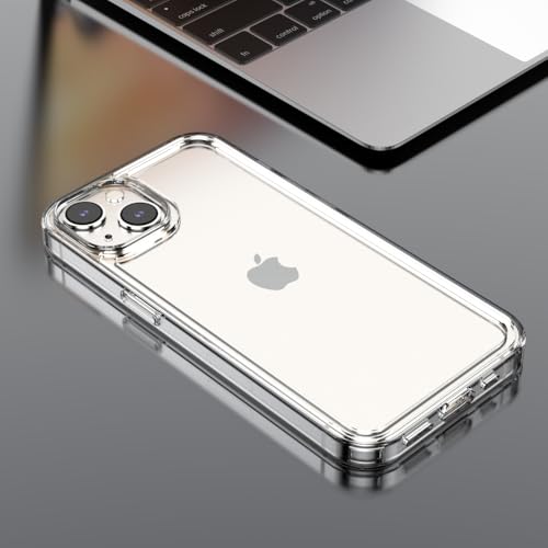 for iPhone 14/13 Clear Bumper Frame No-Back Case, Thin Ultra-Light Anti-Yellowing Transparent Protection Heat Dissipation Bezel Phone Cover Case 6.1" - color: Clear, size: iPhone 14/13