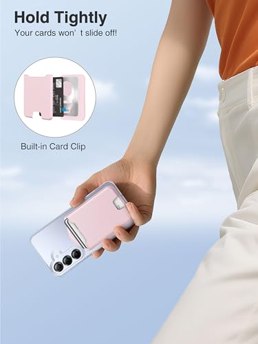 TopMade for MagSafe Wallet, 4 Cards Holder, Strongest Magnetic Phone Wallet - color: Pink