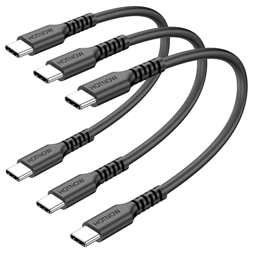 Short USB C to USB C Cable 0.5FT 3Pack,6inch 60W USB-C Fast Charging Cable - size: 0.5 FT (Regular)