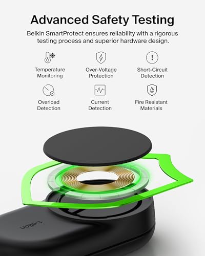 Belkin Qi2.2 25W Wireless 3 in 1 Foldable Fast Charging Station for iPhone - color: Black