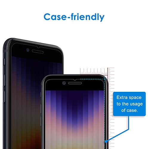 JETech Privacy Screen Protector for iPhone SE 3 (2022), 2-Pack - size: iPhone SE 3