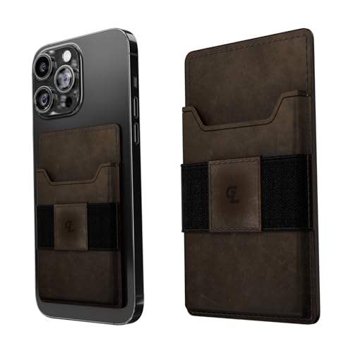Groove Life Groove Wallet Go, Brown Leather Attachment Card Holder for Men - color: Brown