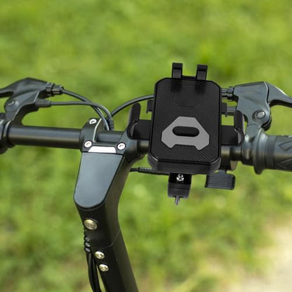 Sewroro Bike Phone Mount Holder with Anti-Shake Vibration Protection for Motorcycle and Bicycle Handlebar, Universal Mobile Phone Stand Compatible with Smartphones, Black