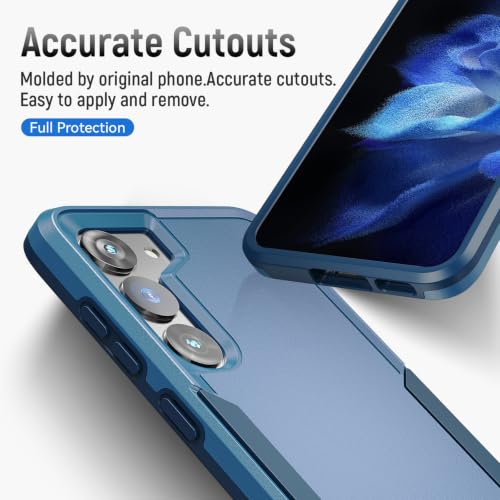 for Samsung Galaxy S23 Case with HD Screen Protector, Dual Layer Military Grade Drop Tested, Heavy Duty Rugged Shockproof Non-Slip Outdoor Protective Cover, Blue - color: Blue