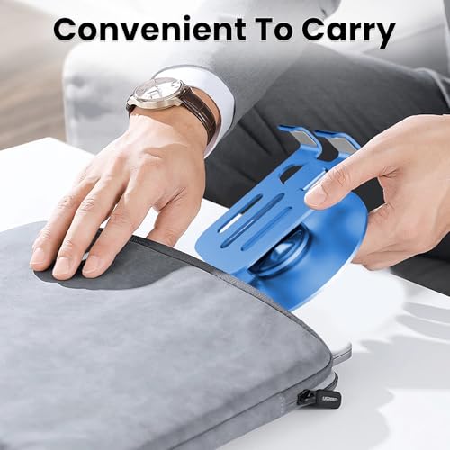 Universal Metal Cell Phone Stand, Blue - color: Blue