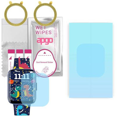 2X apgo HD HQ Flex Ultra-Clear Screen Protector for Bemi Omi, Hydrogel Film, Flexible, Soft TPU with Positioning Layer Easy Installation