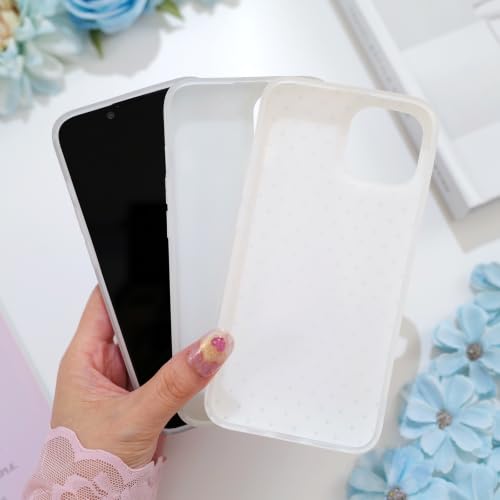 Polka dots case for iPhone 13/14 Black | Polka dots，Full Protection Soft TPU，will not peel, fade or rub off ，Kawaii Cute Phone Case for Women Girls - color: Imd Polka Dots Black