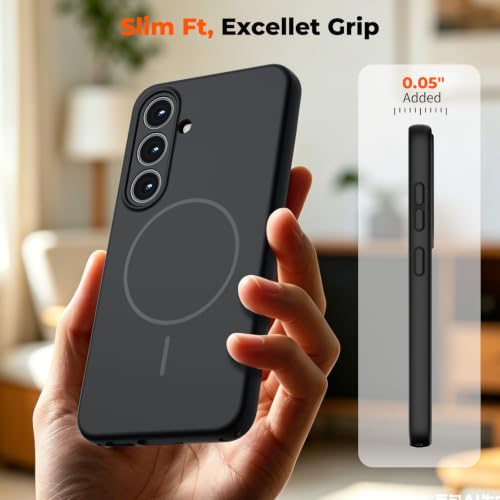 zapica Magnetic for Samsung Galaxy S26 FE Case/S25 FE Case, Midnight Black - color: Midnight Black, size: Samsung Galaxy S26 FE/S25 FE 6.7''