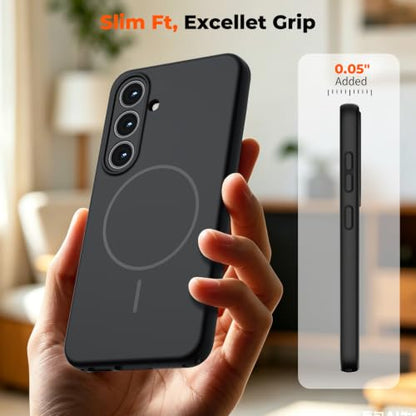zapica Magnetic for Samsung Galaxy S26 FE Case/S25 FE Case, Midnight Black - color: Midnight Black, size: Samsung Galaxy S26 FE/S25 FE 6.7''