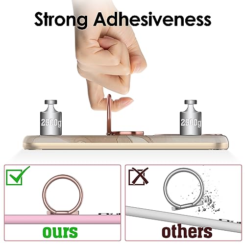 Phone Ring Grip Holder, 360° Rotation Cell Phone Grip Stand, Finger Ring Stand, Metal Finger Ring Grip Kickstand Compatible with iPhone 17 Pro Max 16 15 14 13 12 Magsafe Accessories, OffWhite - color: Elegant White