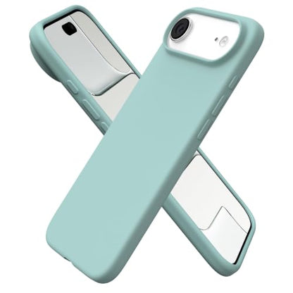 ORNARTO for iPhone Air Case 6.5", Slim Liquid Silicone 3 Layers Soft Gel Rubber Shockproof Protective Cover with Anti-Scratch Microfiber Lining-Whisper Green - color: Whisper Green
