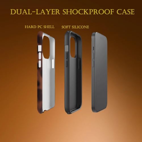 for iPhone 16 Pro Case with Tortoise Leopard Print Trendy Animal Pattern Dual-Layer Shockproof Drop Protection Tough Phone Cover - size: iPhone 16 Pro