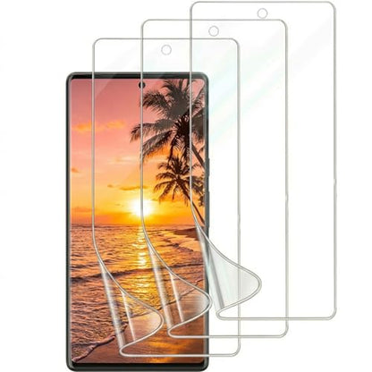 3 Pack for Google Pixel 7 Pro Screen Protector [Not Glass], Anti-Scratch, Compatible Fingerprint, Full Adhesive Flexible Film for Google Pixel 7 Pro - size: for Google Pixel 7 Pro