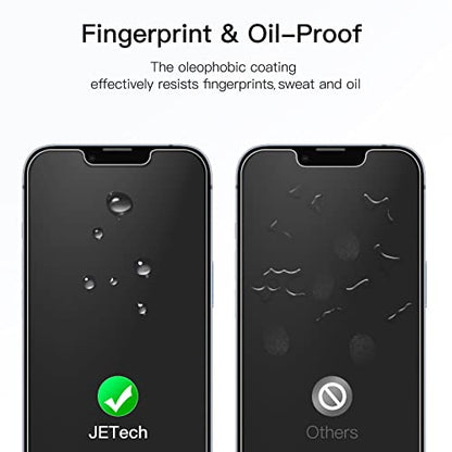 JETech Screen Protector for iPhone 14, 3-Pack | HD Clear, Face ID Compatible, Anti-Scratch Glass - size: iPhone 14