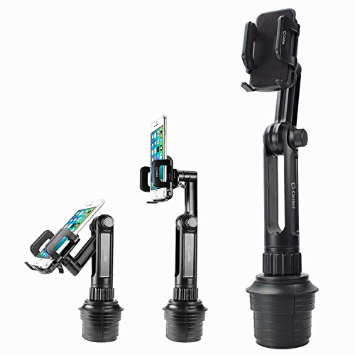 Cellet Car Cup Holder Phone Mount, Phone Holder Mount Cradle Universal Adjustable Compatible for All Smartphones Apple iPhone, Samsung Galaxy Note, LG, Moto Google Pixel (Long Neck) - style: Long Neck 13in