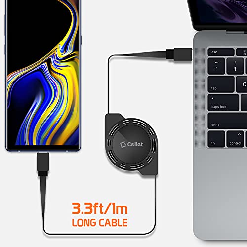 Retractable USB-C Cable, Type-C 3 Feet Charging Cable Compatible to iPhone 15 Pro Max, iPad Pro Air Mini, Samsung Galaxy Smartphones, Google Pixel LG Moto(2Pack) - style: USB-C to USB-C