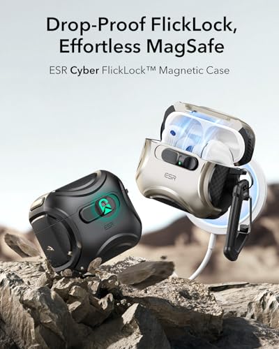 ESR for AirPods Pro 3 Case (2025), Compatible with MagSafe, Black - color: Black, size: AirPods Pro 3 Case
