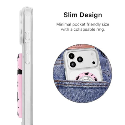 VELVET CAVIAR Compatible with MagSafe Phone Grip - color: Lucky Kittens Glitter