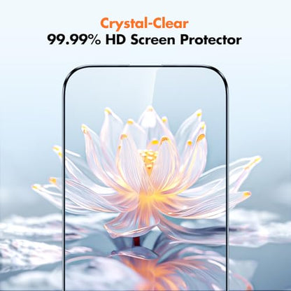 UNBREAKcable for iPhone 16 Plus Screen Protector, 3-Pack Full Coverage Tempered Glass [Military Grade Shatterproof] [9H Hardness] [Easy Installation Frame] [Bubble Free] for iPhone 16 Plus 6.7" - size: iPhone 15 Plus/16 Plus