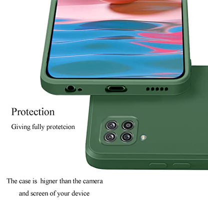 Soft Silicone Protective Case for Samsung A42 5G (Dark Green) | Matte Soft Touch for Samsung Galaxy A42 5G Phone Case Silicone Slim Cute Anti-Fingerprint Elegant Cover Shockproof Aesthetic - color: Dark Green