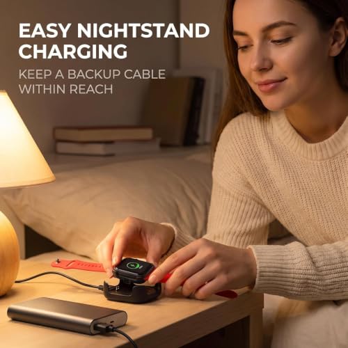 2Pcs Smart Watch Charger Intelligent Watch Magnetic Charger Dock Holder Stand USB Chargeable Charging Cable Adapter