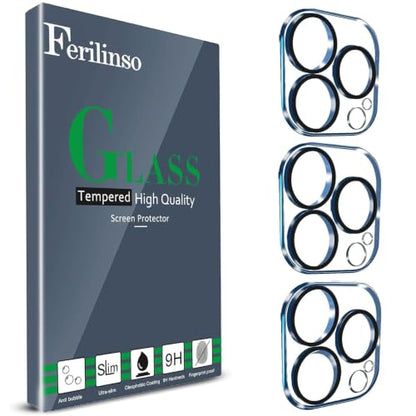 Ferilinso Camera Lens Protector for iPhone 13 Pro/13 Pro Max,Tempered Glass - size: 6.1 - 6.7 inches