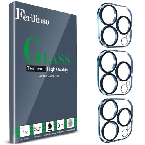 Ferilinso Camera Lens Protector for iPhone 13 Pro/13 Pro Max,Tempered Glass - size: 6.1 - 6.7 inches