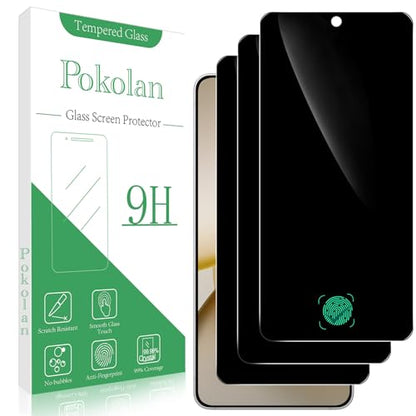 Pokolan Privacy Screen Protector for Samsung Galaxy S26 Tempered Glass Film - size: Galaxy S26