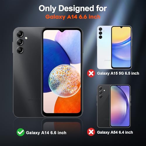 zapica Designed for Samsung Galaxy A14 5G Case, Deep Blue | Military Grade Drop Protection, Dual Layer Structure Design, Heavy Duty Shockproof Non-Slip Phone Cover - color: Deep Blue, size: Samsung Galaxy A14 5G 6.6''