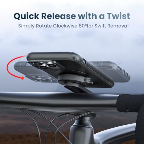 Bike Phone Mount Holder, Aluminum Bicycle Stem Clamp for MTB Road Cycling - style: Quad-Clip Stem Cap Mount