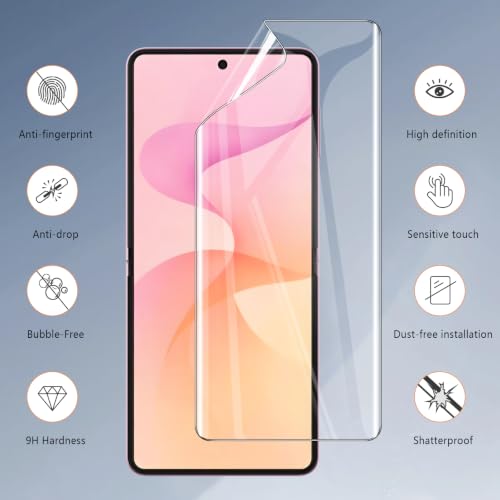 3-Pack Screen Protector for Samsung Galaxy Z Flip 8 Flexible TPU Film, HD Clear Bubble-Free Self-Healing, Support Fingerprint Unlock Protective Cover Film for Galaxy Z Flip8 5G - size: Samsung Galaxy Z Flip 8