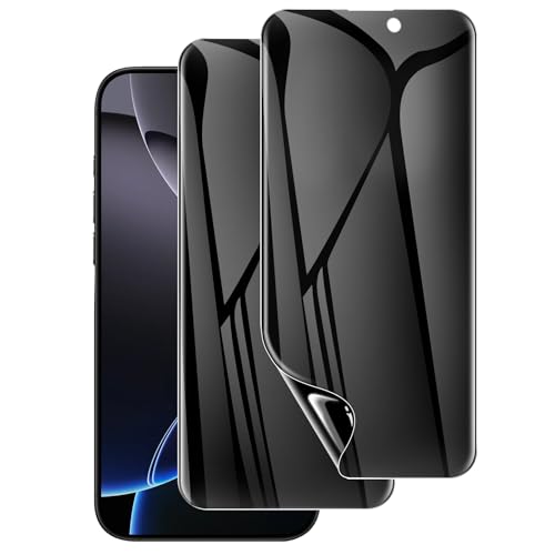LYWHL 2 Pack for iPhone 16 Pro Privacy Screen Protector [Like Original Touch Sensitivity], Anti-Spy Private iPhone 16 Pro Film [Non-Glass], Case Friendly, Scratch-Resistant, Self-Healing - size: 6.3 inch - iPhone 16 Pro