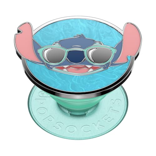 PopSockets Adhesive Phone Grip, Holder, Phone Stand, Disney Lilo & Stitch - Enamel Suns Out Stitch - color: Suns Out Stitch, style: Adhesive